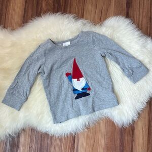 Hanna Andersson Christmas Gnome Long Sleeve Shirt • Size 18/24M